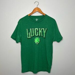St Patrick’s Day Lucky Clover Shamrock Graphic Tee A